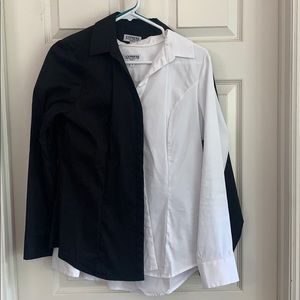 2-for-1 Express Essential Shirts Black/White